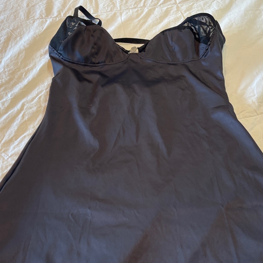Chic Black Lace Detail Mini Dress